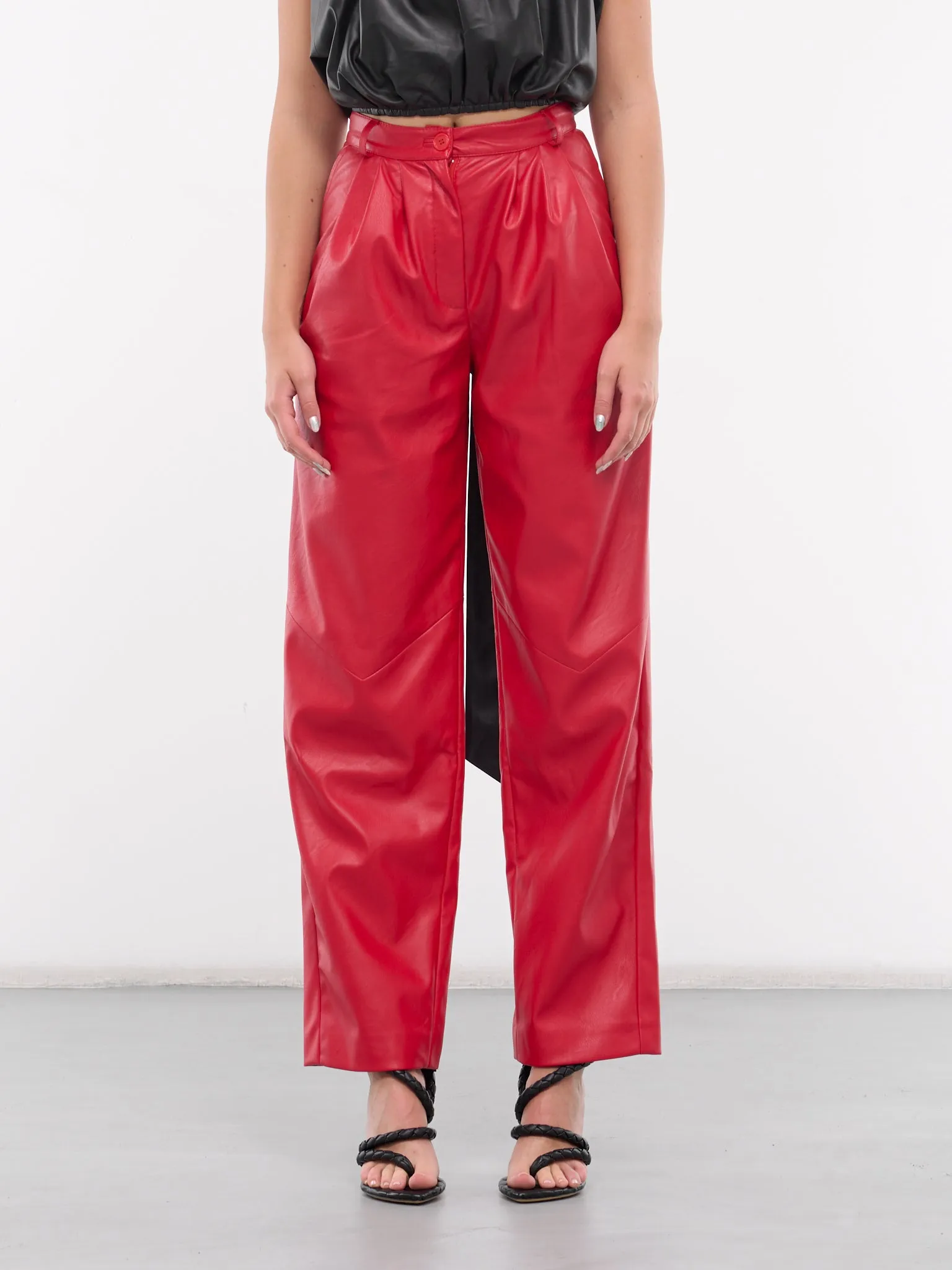 Vegan Leather Pants (PANTS1RED-VL-RED)