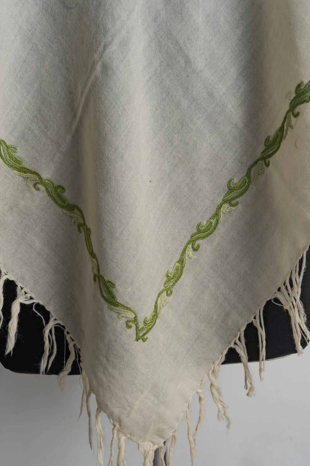 Verdant Grace Aari Hand Embroidery Poncho