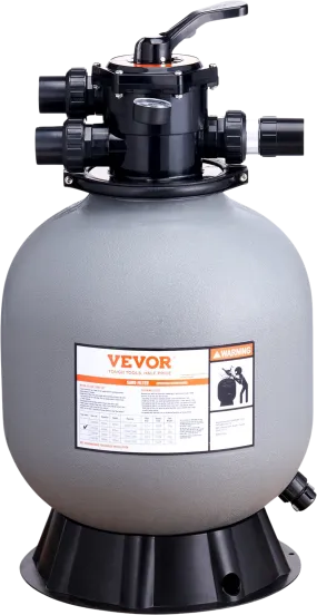 Vevor Sand Filter for Above & Inground Pool 19-inch 45 GPM Flow Rate New