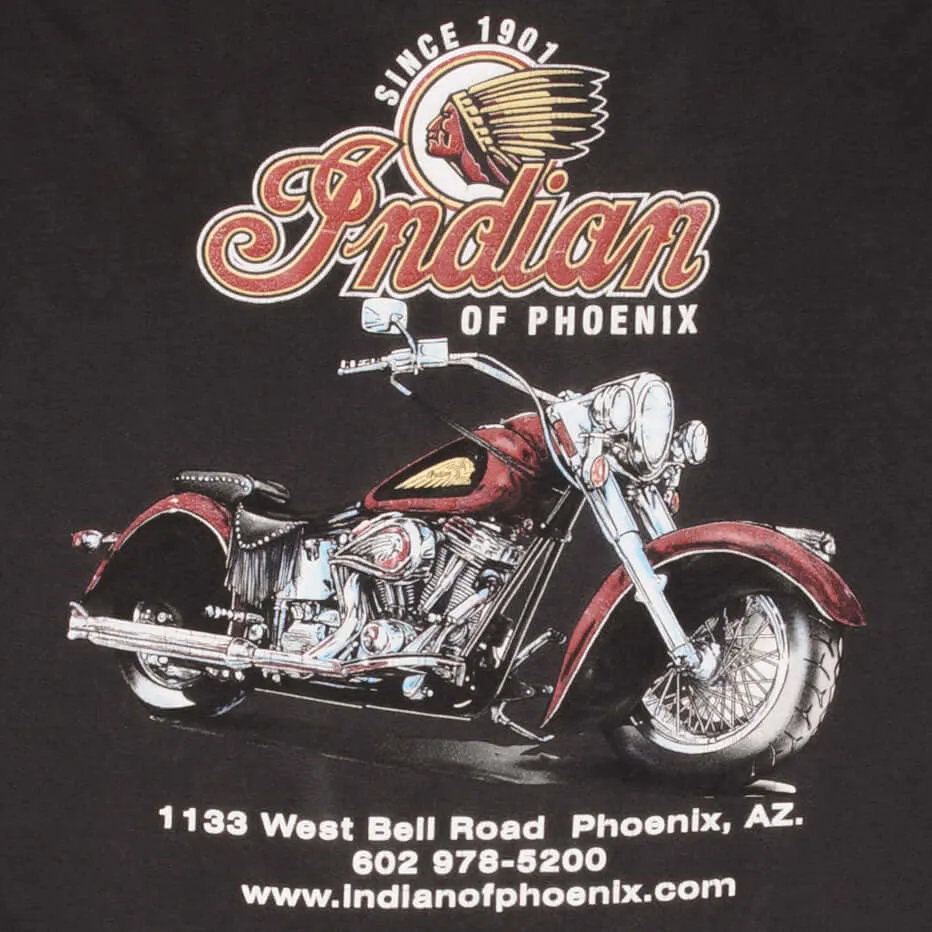 VINTAGE INDIAN MOTOCYCLE OF PHOENIX LONG SLEEVE TEE SHIRT 2000S SIZE XL