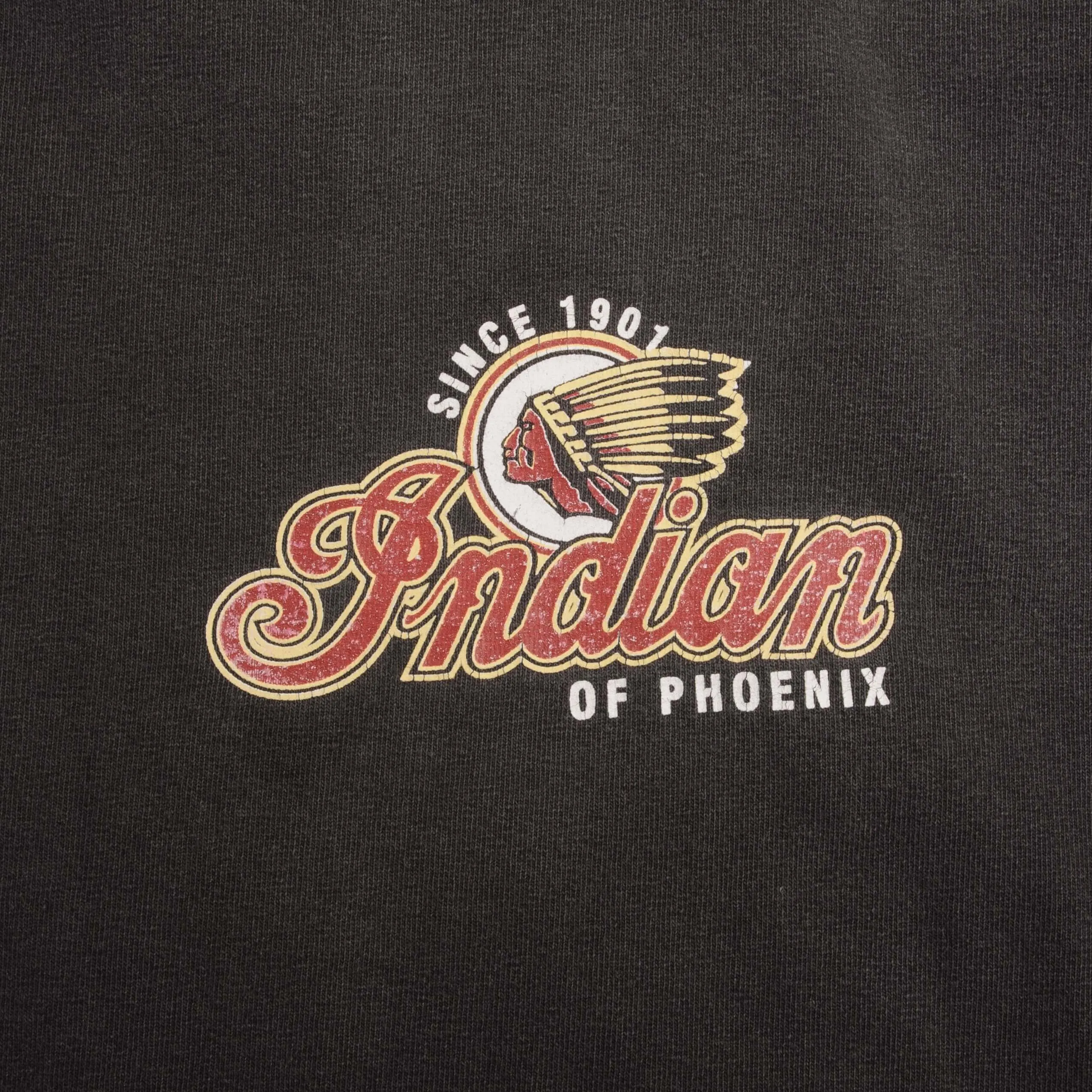 VINTAGE INDIAN MOTOCYCLE OF PHOENIX LONG SLEEVE TEE SHIRT 2000S SIZE XL