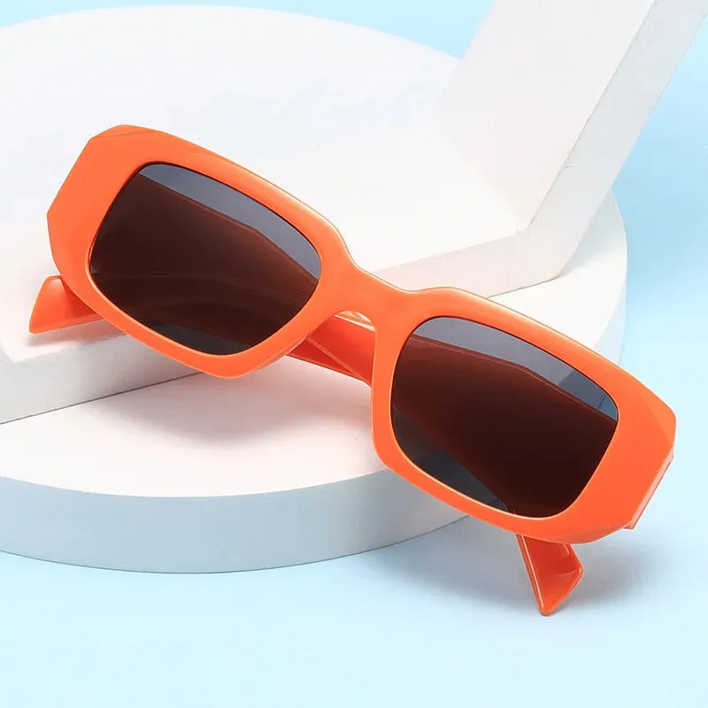 Vintage Small Stylish Fashion Classic High-Quality Retro Frame Rectangle Sunglasses