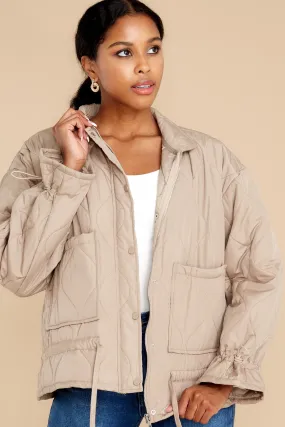 Walk With Me Taupe Jacket