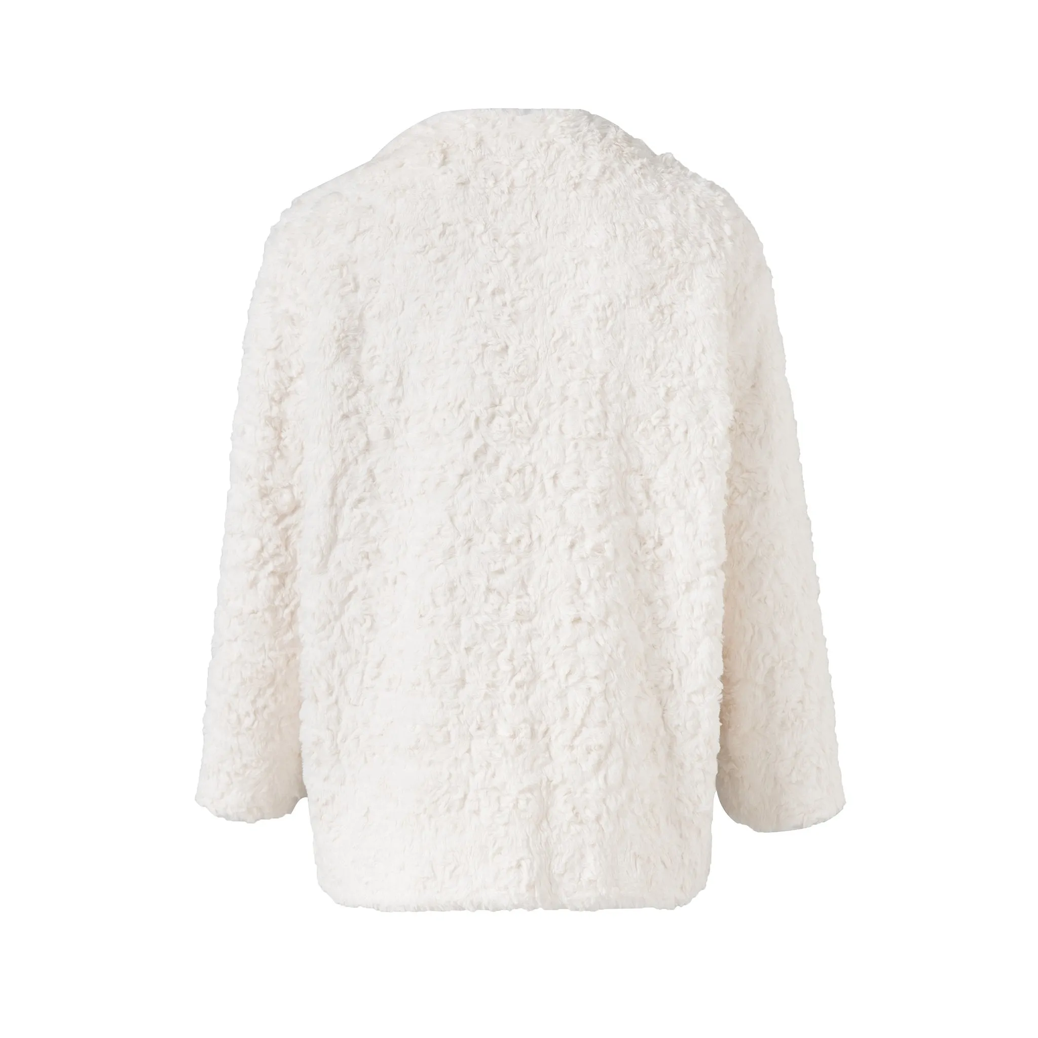 White Faux Fur Coat