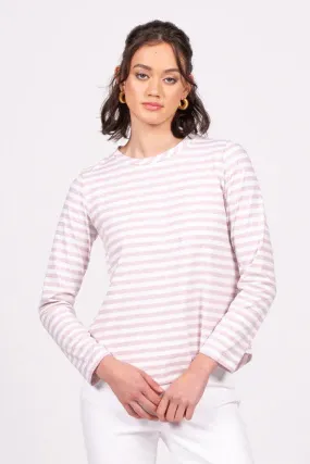 Wilson Trollope - Emilia Top L/S, Violet Marle Stripe