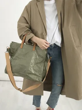 Women Kraft Paper Handbag and Shoulder Bag