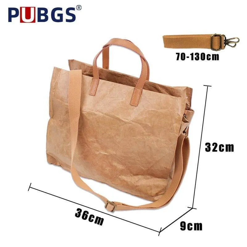 Women Kraft Paper Handbag and Shoulder Bag