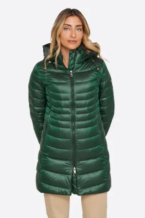 Women's down jacket CRIS Green Forest