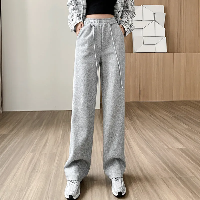 Women's Fall Winter Fashion Drawstring Loose Casual Pants