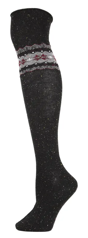 Women's Over the Knee Nordic Spark Sock -Black