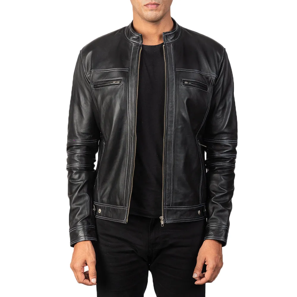 Youngster Black Leather Biker Jacket